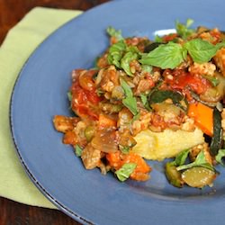 Vegan Polenta w/ Ratatouille