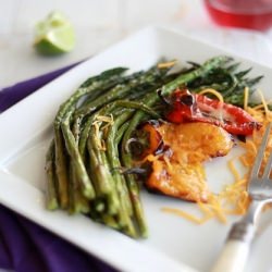 Roasted Asparagus and Sweet Pepper