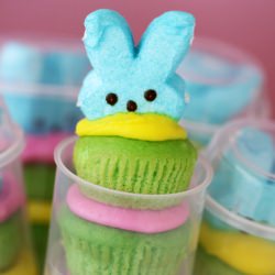 Peeps Push Pop Cupcakes