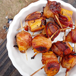 Bacon Wrapped Sweet Potatos