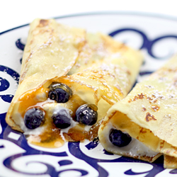 Blueberry Crepes