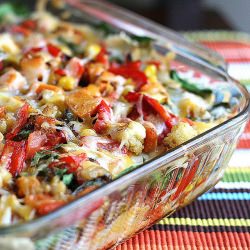 Stacked Veggie Enchiladas