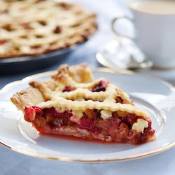 Rhubarb Raisin Pie