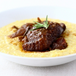 Lamb Osso Buco with Creamy Polenta