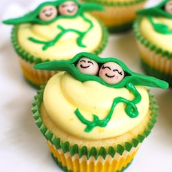 Two Peas in a Pod Cupcakes