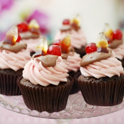 Cherry Coke Cupcakes