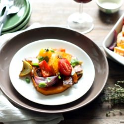 Halloumi and Baked Pumpkin