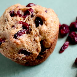 Cranberry Orange Wheat Muffins