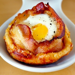 Mini Dutch Baby Nest with Baked Egg