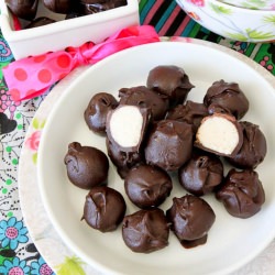 Vanilla Cake Batter Choc Truffles