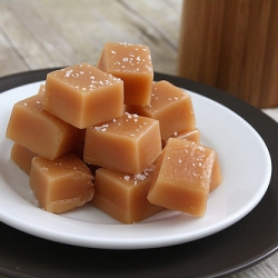 Fleur de Sel Honey Cream Caramels