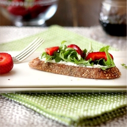 Strawberry Arugula Bruschetta