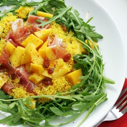 Mango, Parma Ham and Rocket Coucous