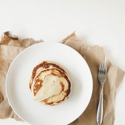 Pear-Creme Fraiche Pancakes