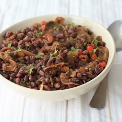 Azuki Beans with Mushrooms