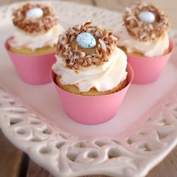 Bird Nest Cupcake Toppers