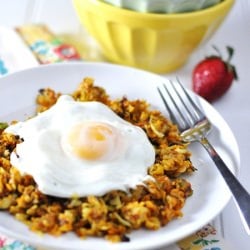 Sweet Potato Leek Hash Browns