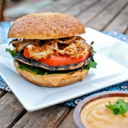 Portobello Burger w/ Chipotle