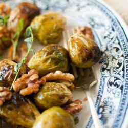 Brussels Sprout & Walnut Salad