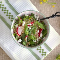 Bulgur Salad with Lemon, Radishes