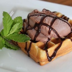 Waffles and Ice Cream