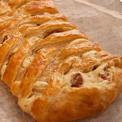 Candied Pecan Cheese Braid