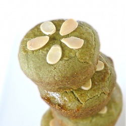 Matcha Almond Teacakes