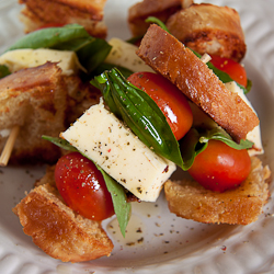 Caprese Crostini Skewers