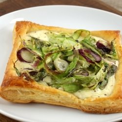 Spring Onion and Asparagus Tart