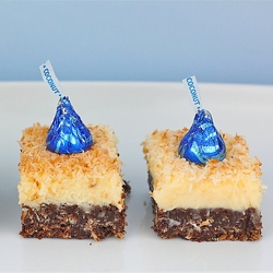 Chocolate Coconut Cheesecake Bars