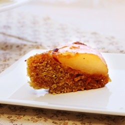 Upside Down Pear Cake