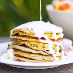 Coconut & Banana Pancake Cake