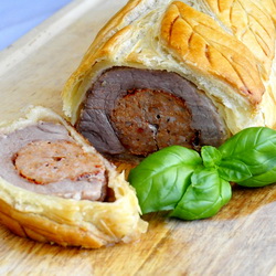 Sausage Pork Tenderloin Wellington