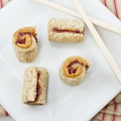 Peanut Butter and Jelly Sushi