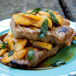 Pork Steaks with Sautéed Apples