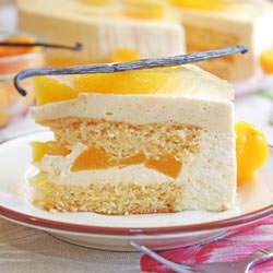 Honey Cake with Peaches