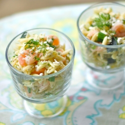 Shrimp and Feta Orzo