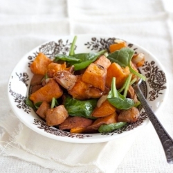 Sweet Potato with Andouille