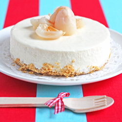 No-Bake Lychee Cheesecake