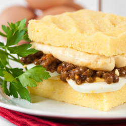 Lentil Ragù Polenta