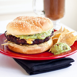 Grilled Guacamole Black Bean Burger