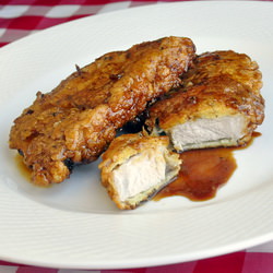 Crunchy Honey Garlic Pork Chops