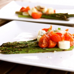 Roasted Asparagus & Salmon Salad