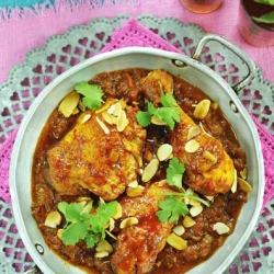 Moroccan Chicken with Saffron