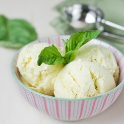 Lemon Basil Ice Cream