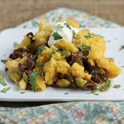 Green Chile Tamale Pie