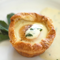 Baked Eggs in Croissant ‘Nests’