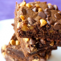 Caramel-Filled Brownies