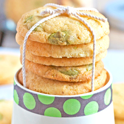 Chewy Green Tea Chip Cookies