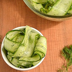 Simple Dilly Cucumber Salad